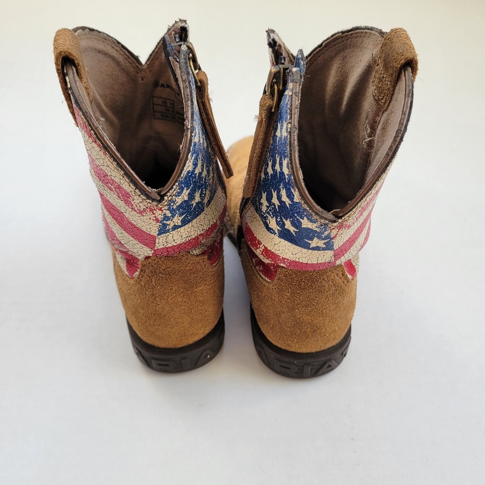 US 10 Stars & Stripes Western Boots - Picture 5 of 6